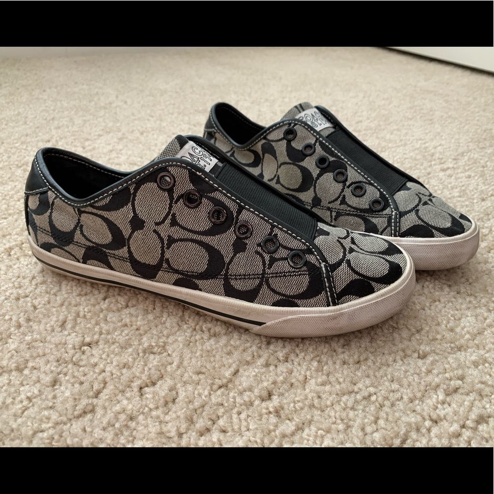 Coach logo black sneakers